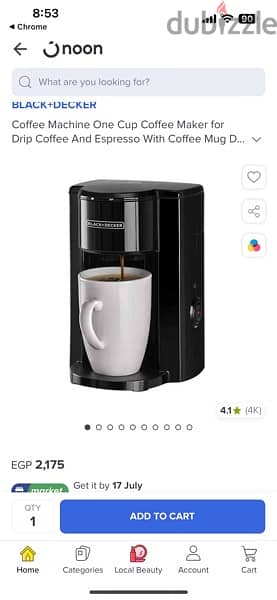 coffee  machine black and decker 4