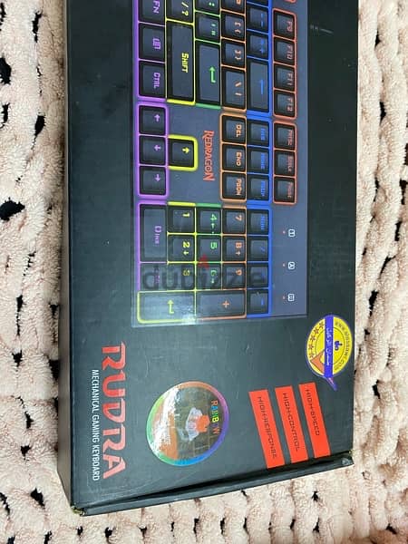 REDRAGON K565R-1 RUDRA Rainbow Backlit Mechanical Gaming Keyboard 1