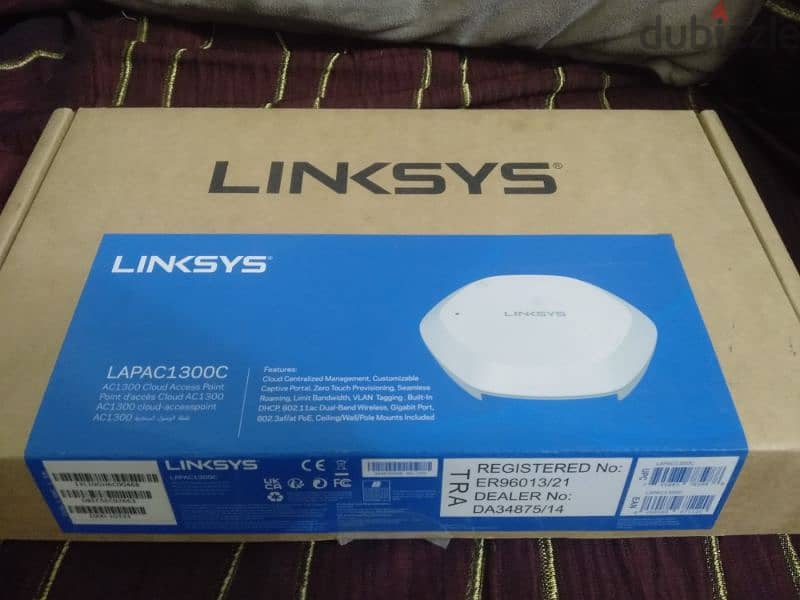 Linksys LAPAC1300C WiFi 5 Cloud Managed Access Point 0