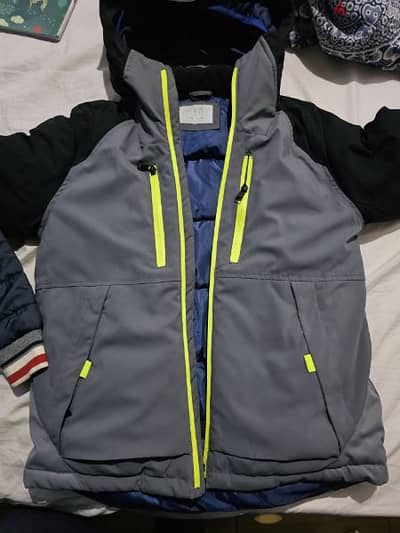 Zara and Mobaco puffer and varsity jacket