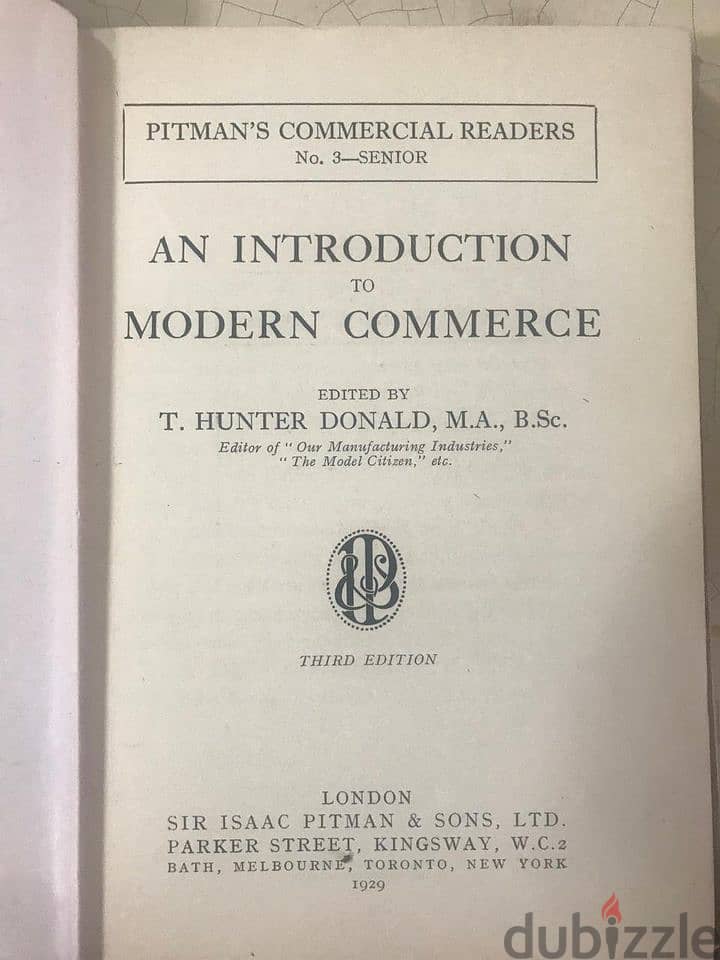 an introduction to modern commerce 1929 0