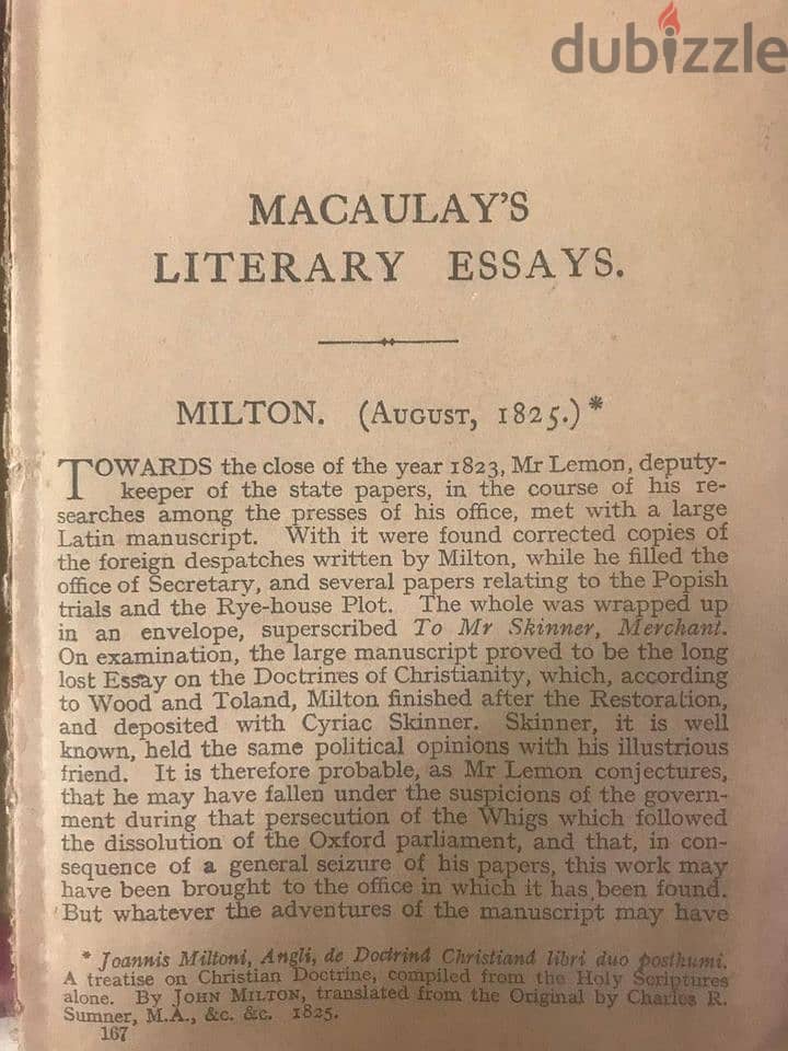 The Nelson classics ( lord macaulay literary essays established 1798 1