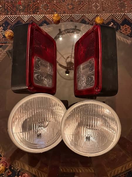 Front and rear Jeep Wrangler stock lamps 0