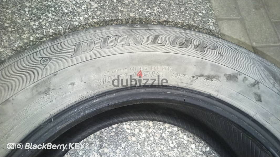 كاوتش دانلوب مقاس 16  - Dunlop - 215/65 R16 - 2020 - Used Tires 3