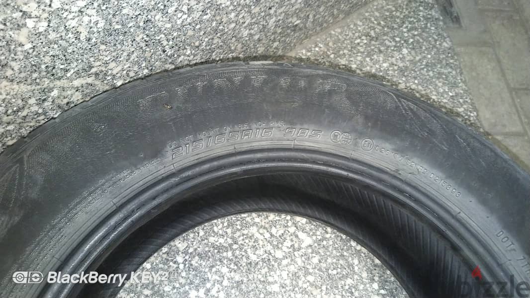 كاوتش دانلوب مقاس 16  - Dunlop - 215/65 R16 - 2020 - Used Tires 5