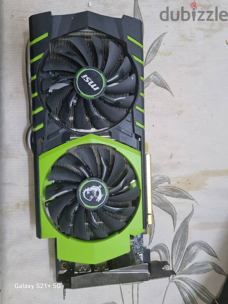 كرت شاشة GTX970 4G وكرت شاشة GTX 1050TI 4 GIGA 3