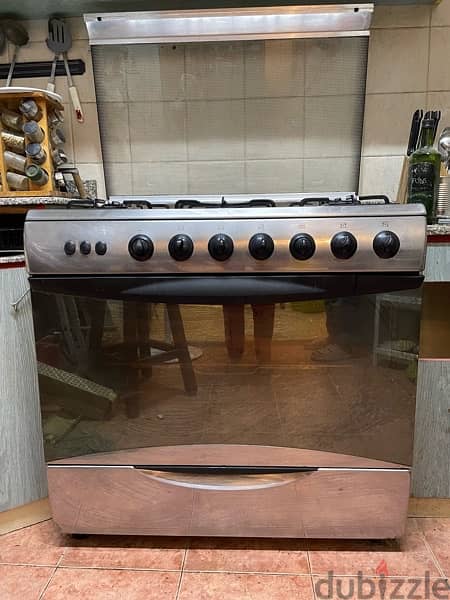 5 Burner Gas Cooking Range 90cm 0