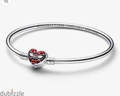 Pandora bracelet and charm (Marvel Spiderman)