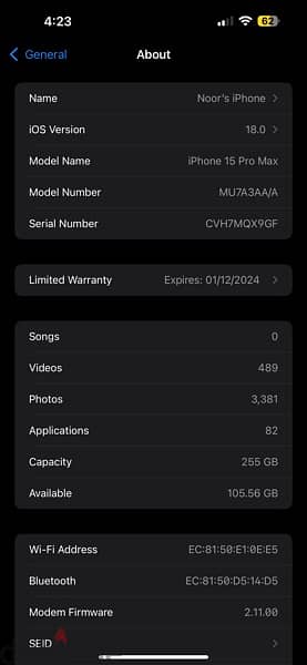 iPhone 15 Pro Max 256 GB 1