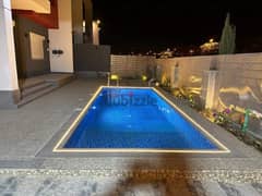Furnished luxury villa for rent in Madinaty with a swimming pool, first occupancy, 3 bedrooms, ready for immediate move-in.