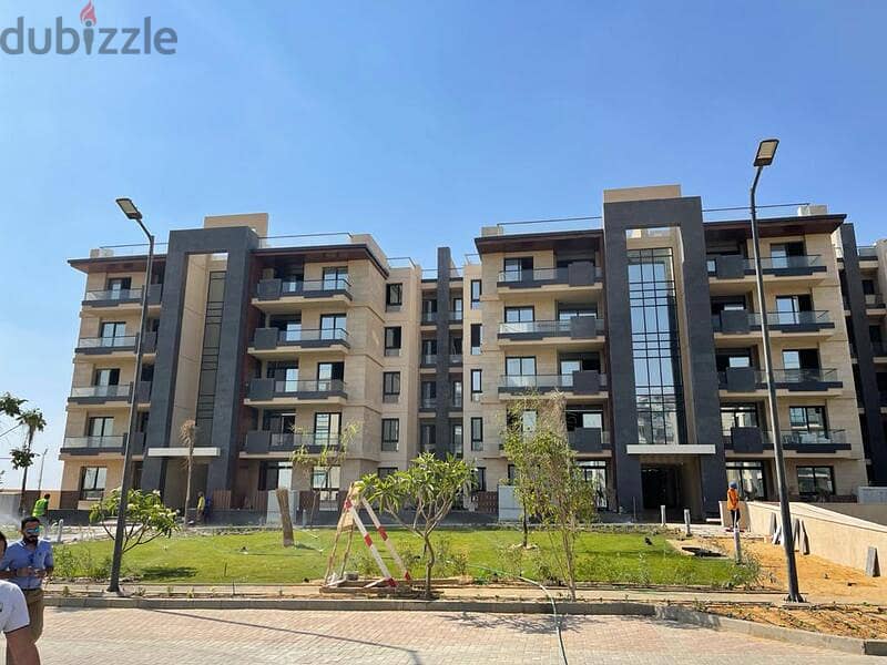 With a 10% down payment, Ready own your apartment with a distinctive roof, 4/3 finishing, in Azad Compound in the heart of the Fifth Settlement 1