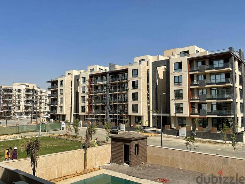 3-bedroom apartment for sale in Azad Compound in the heart of Fifth Settlement | Ready To Move ,4/3 finishing | view of the landscape and the swimming 15
