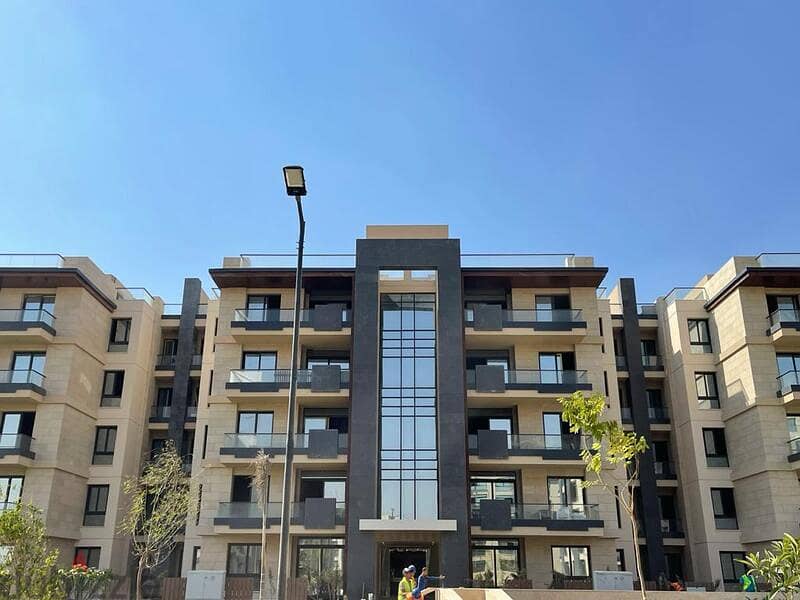 With a 10% down payment, Ready own your apartment with a distinctive roof, 4/3 finishing, in Azad Compound in the heart of the Fifth Settlement 12