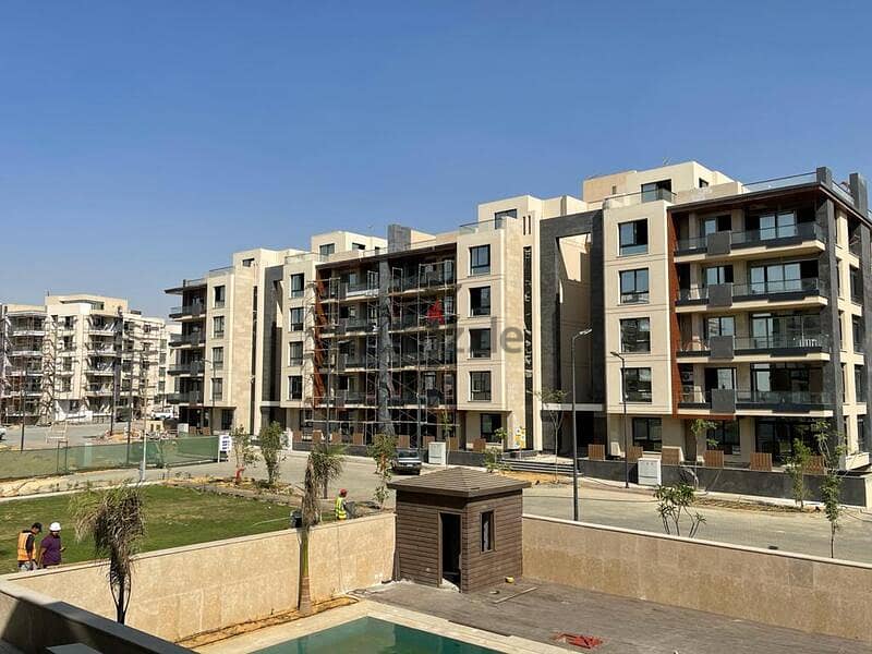 With a 10% down payment, Ready own your apartment with a distinctive roof, 4/3 finishing, in Azad Compound in the heart of the Fifth Settlement 15