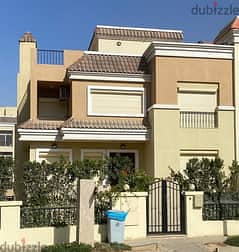 5-bedroom villa for sale in Fifth Settlement, Sarai Compound, next to Madinaty and the American University, with a 70% discount on payment systems.