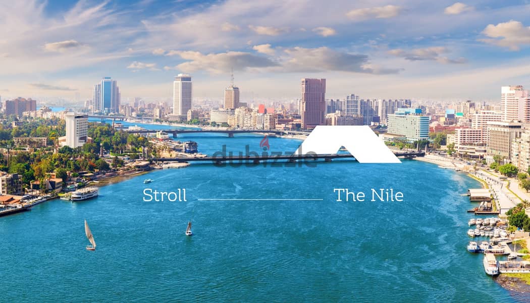 apartment for sale  ,ready to move view nile fully finishing 0