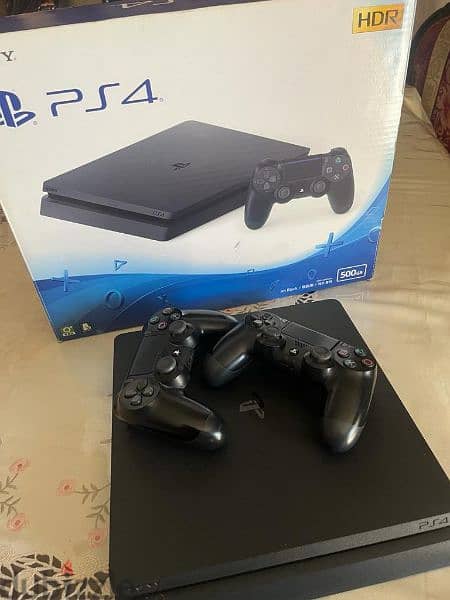 PS4 500 gb with 2 dual stick like new 0