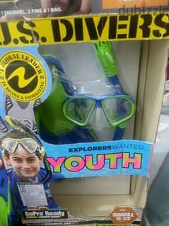 طقم سنوركلينج للاطفال من U. S. Divers 0