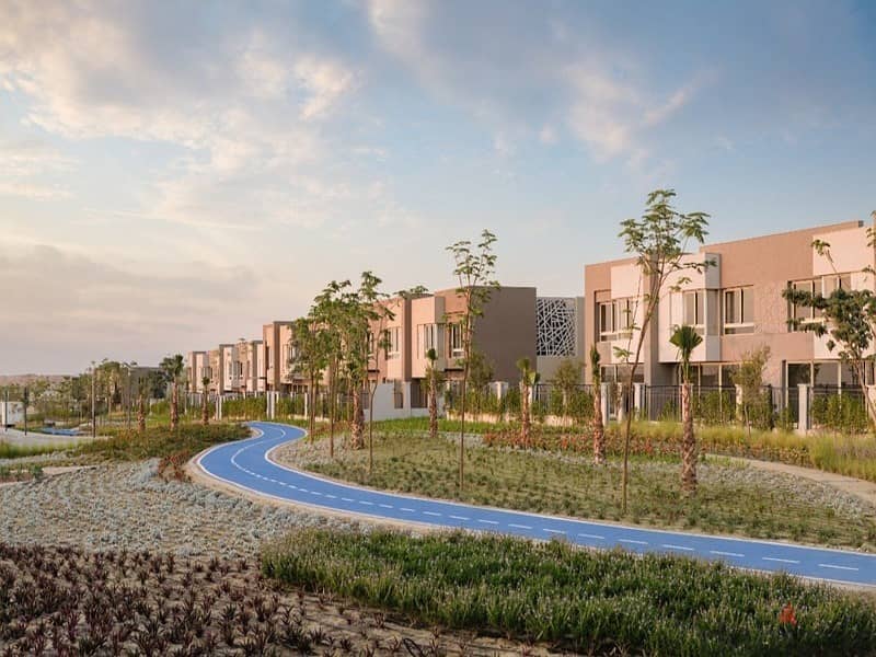 With only 5% down payment, an apartment for sale in the heart of October in Badya Palm Hills Compound - Prime location with view on the landscape 11