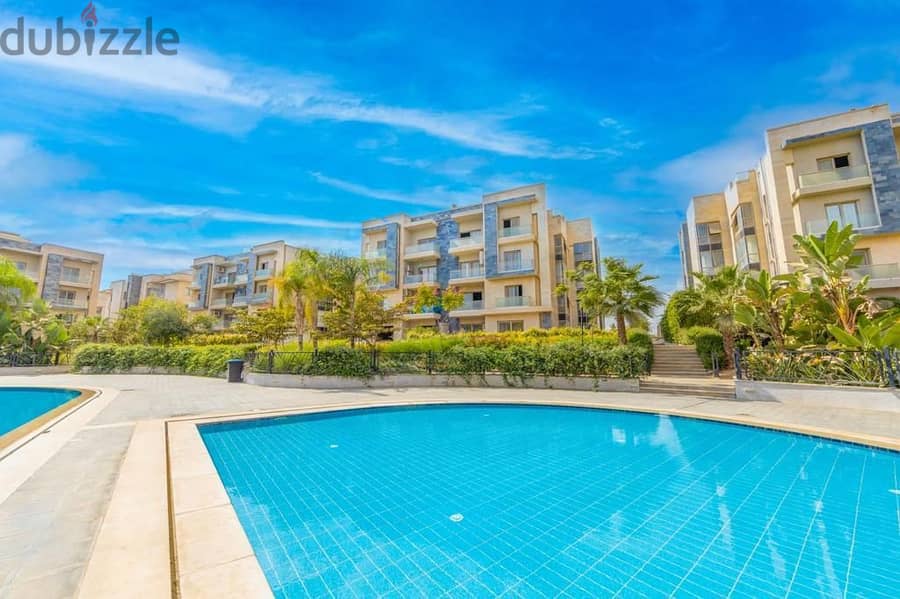 Apartment for sale, immediate receipt, with a garden in Golden Square, with a 10% down payment, in the Galleria, Fifth Settlement  Compound Galleria R 4