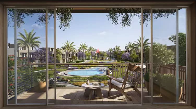 Own an apartment in a 56 m. garden with a 23% discount on cash over the longest equal payment period with a 5% down payment in Garden Lakes - Hyde Park 1