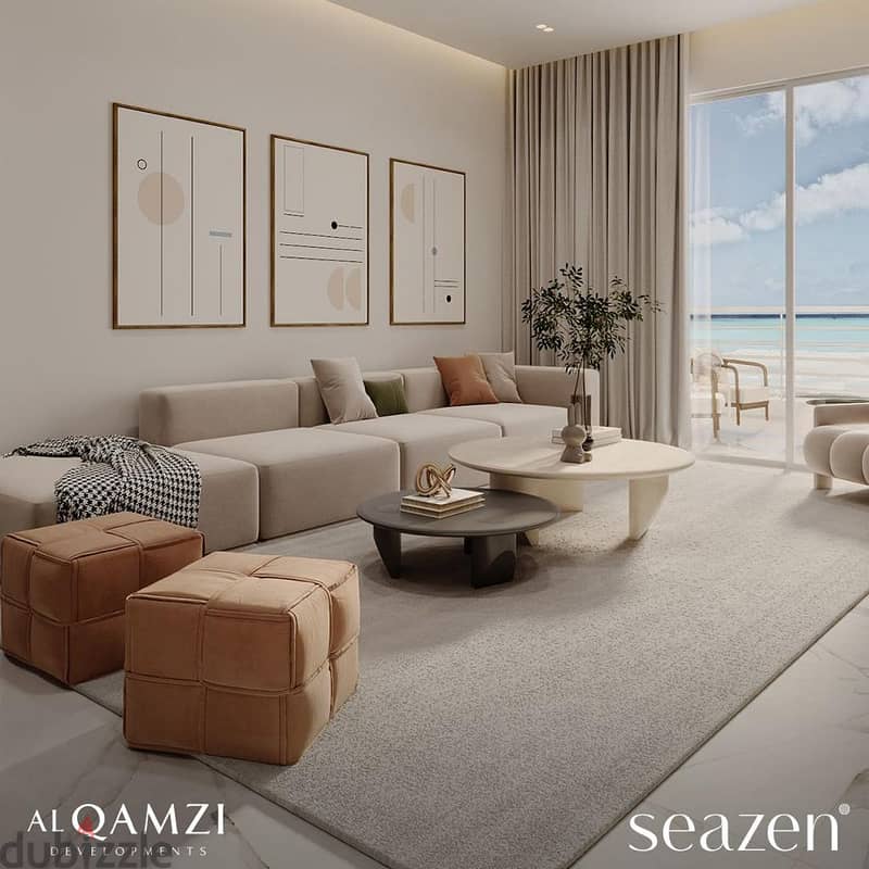 Own a twin house with a garden of 212 meters with a 24% discount on cash fully finished with a 10% down payment in the North Coast - Al Qamzi | Seaz 4