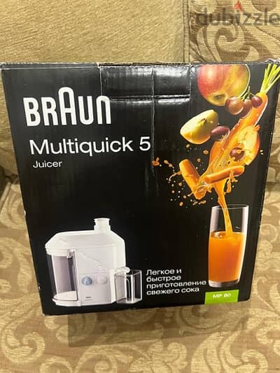 Braun multiquick 5 Juicer 600w  عصارة فواكة براون جديدة