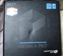 MSI h510m-apro ,, i5-10400f with stock cpu  fan for sell