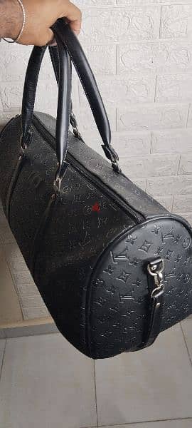 black LV leather bag 3