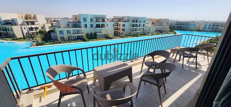 penthouse direct on lagoon for rent marassi للايجار مراسي اول استخدام 1