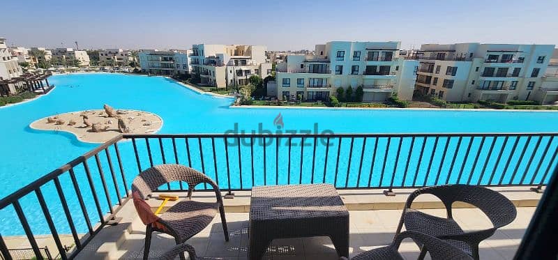 penthouse direct on lagoon for rent marassi للايجار مراسي اول استخدام 2
