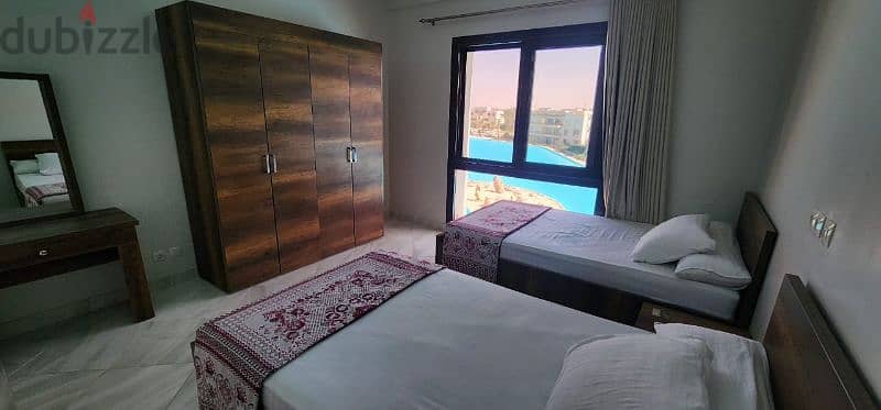 penthouse direct on lagoon for rent marassi للايجار مراسي اول استخدام 4