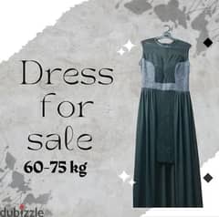 فستان للبيع و المقاس مناسب من 60-75 kg و قابل للتفاوض