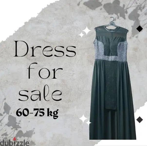 فستان للبيع و المقاس مناسب من 60-75 kg و قابل للتفاوض 0