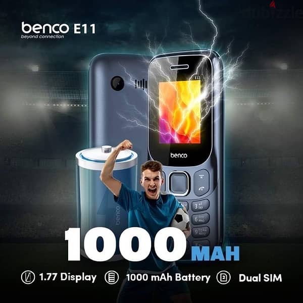 تليفون بالعلبة مبرشم Benco E11 (Dual SIM) 1