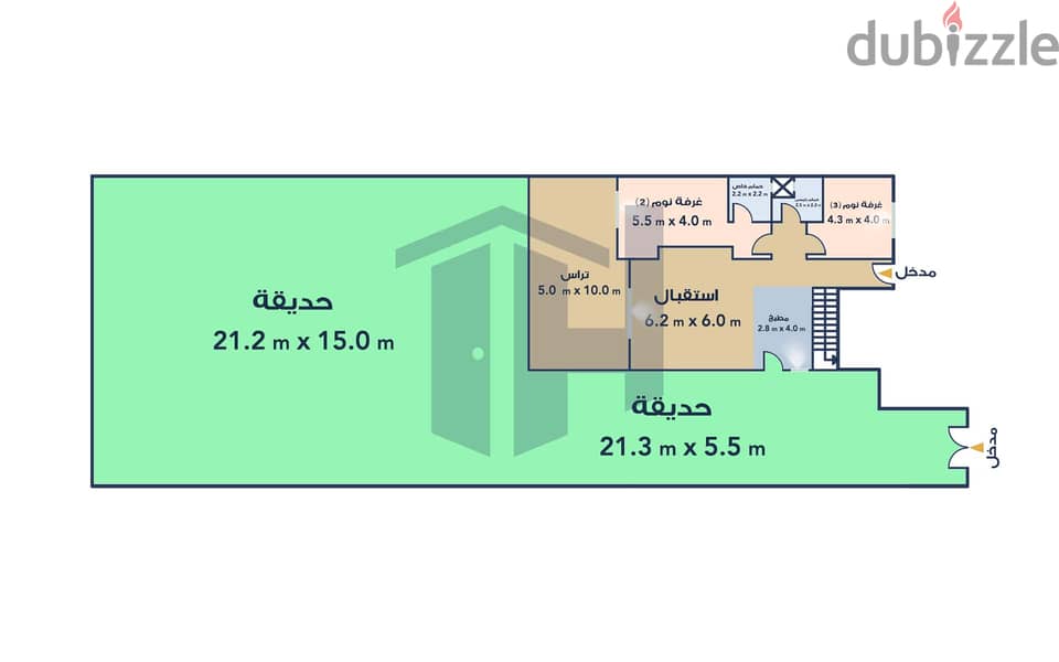 سنيور شاليه للبيع 230م + جاردن 370م - ( Hacienda Bay ) الساحل الشمالي 4