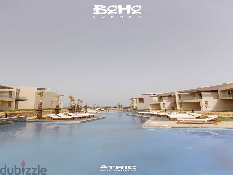 With a 10% down payment, own a two-bedroom chalet for sale in Boho, Ain Sokhna, in equal installments 3