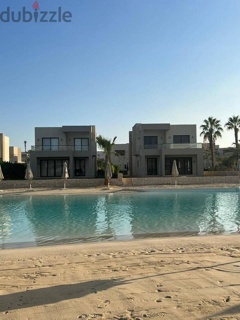 1 BR Chalet in Azha Sokhna With Installments For Sale Fully Finished Direct To Lagoon 2