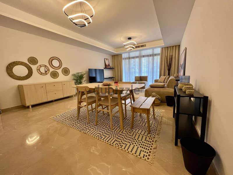 For Rent Furnished Apartment With Garden in Compound CFC 2
