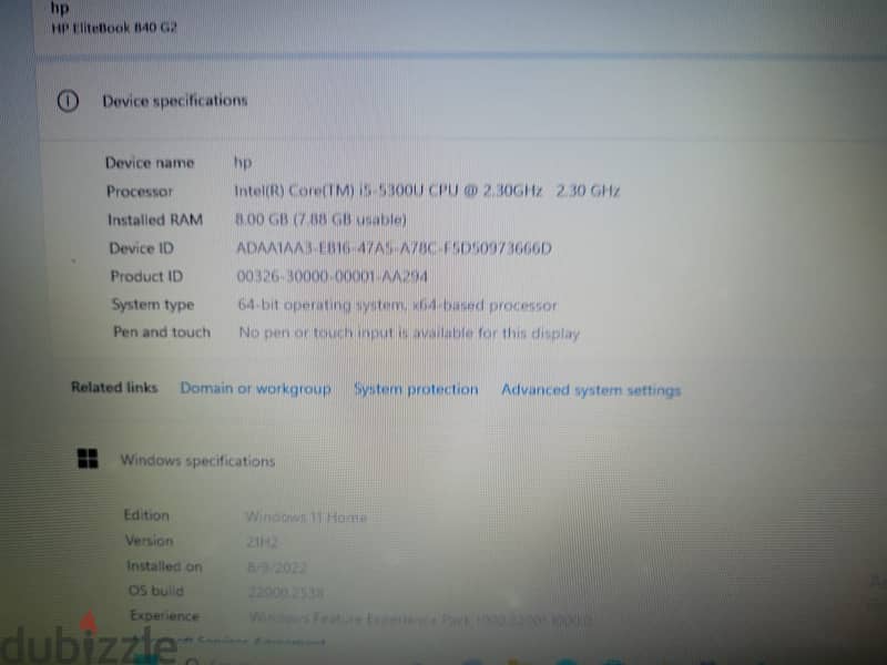 HP EliteBook 840 g2 Core i5 3