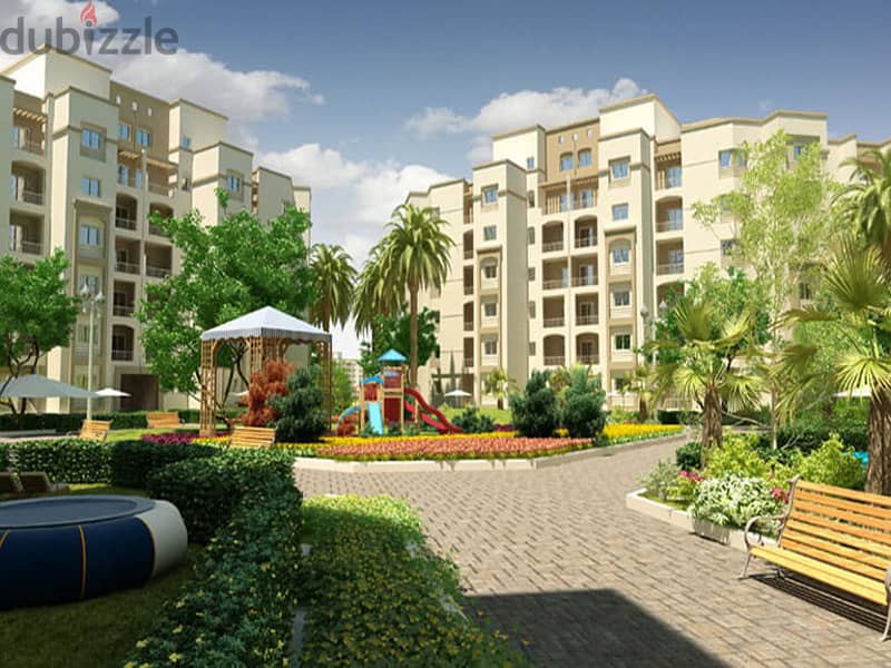 Apartment for sale in Ashgar City, 3 rooms, semi-finished, with landscape view, minimum down payment, interest-free 9