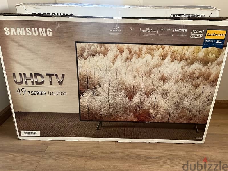 samsung 49 inch tv NU7100 تليفزيون سامسونج ٤٩ بوصة جديد 0