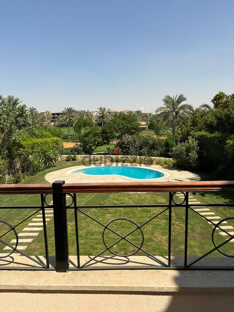 for sale villa special view with swimming pool ready to move in Kattameya dunes 0