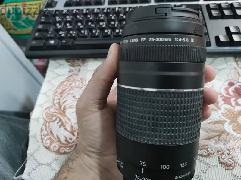 canon zoom lens EF 75-300mm 7