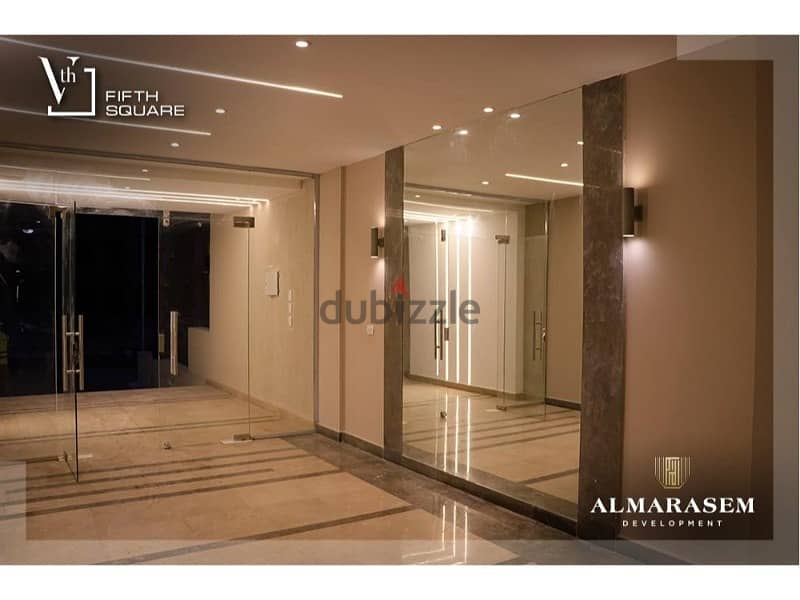 Apartment for sale with private garden, fully finished, with air conditioners, with the largest open view and landscape, with one parking slot 11