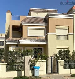 5-bedroom villa for sale in Fifth Settlement, Sarai Compound, next to Madinaty and the American University, with a 70% discount on payment systems. 6