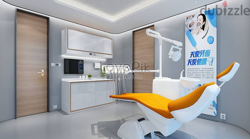 A clinic built with the lowest down payment and the nearest receipt with a view of Ali Plaza 3200 meters and the Sports City with a 5-year installment 1