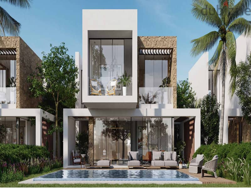 With only 5% down payment, a fully finished chalet with kitchen and air conditioners in Ras Al-Hekma, with a view of the lagoon | 29% cash discount 21