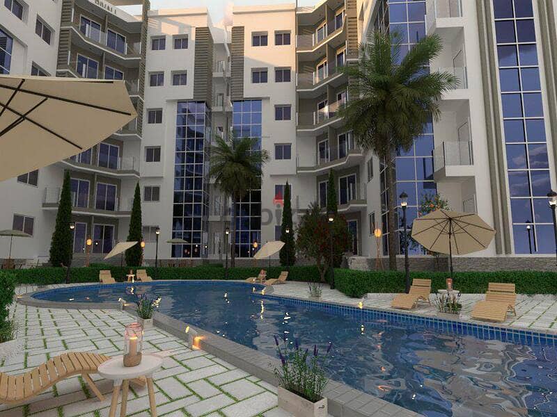 Apartment with double view, finished, with air conditioners, in the heart of the Fifth Settlement, with a cash discount of 30% - Revali, 10% DP 2