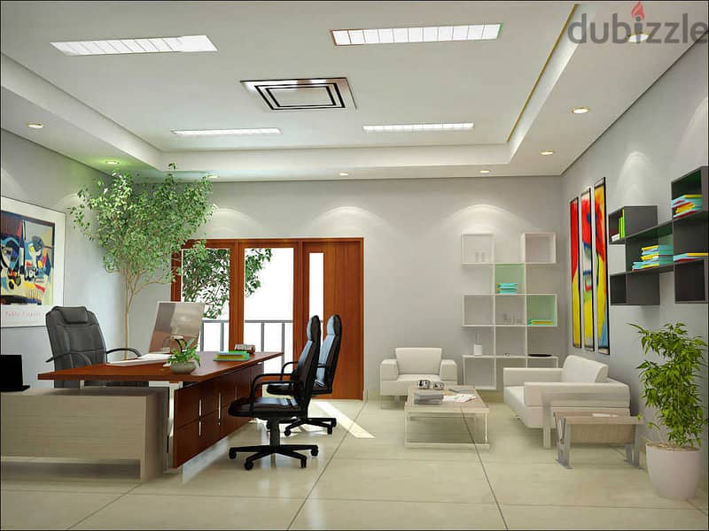 A 36-meter office with a 20% discount for installments in the Financial District, directly on the Ministries Axis, with a developer who has malls loca 7